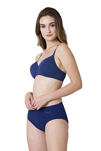 Van Heusen Women’s Wireless Padded Bra – Full Coverage with Anti-Bacterial, Breathable Perforated Cups
